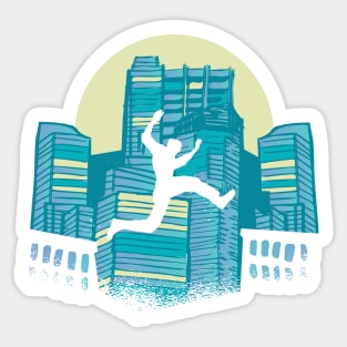 Parkour hobby gift idea Sticker